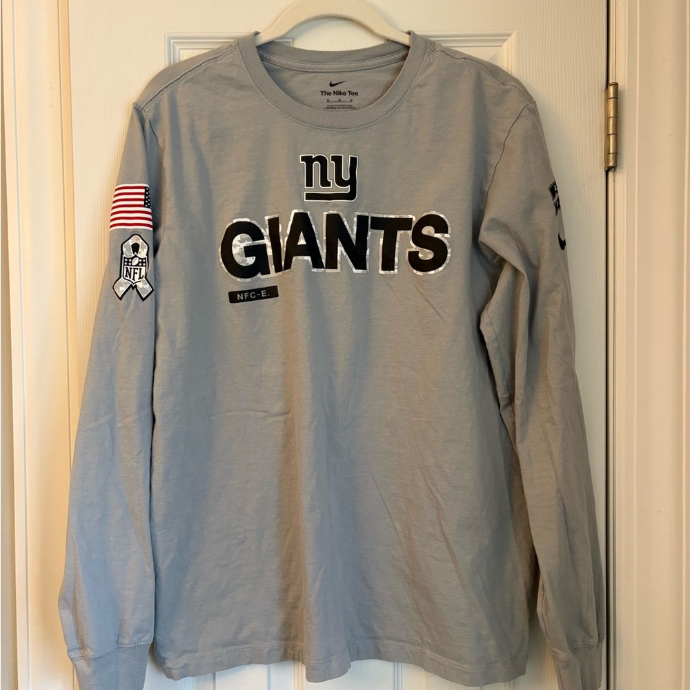 Nike New York Giants New without Tags Gray LS TEE